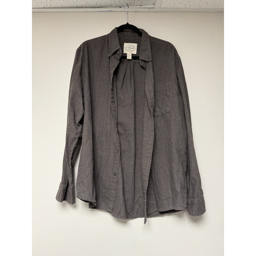 St John's Bay Men's Brown Long Sleeve Button Up Size‎ L